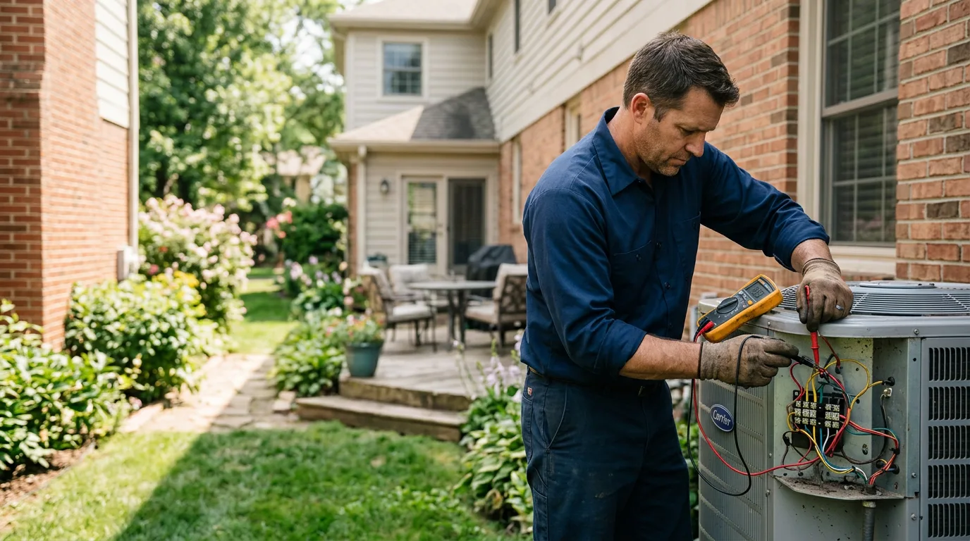 HVAC technician working near Columbus, KY